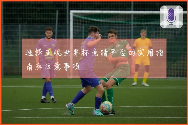 选择正规世界杯竞猜平台的实用指南和注意事项