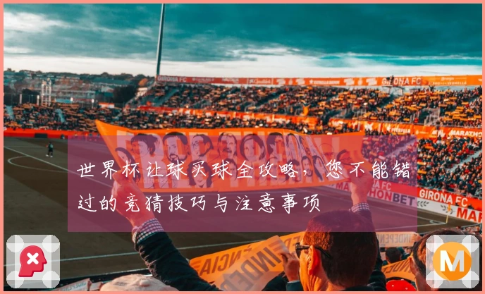 世界杯让球买球全攻略，您不能错过的竞猜技巧与注意事项